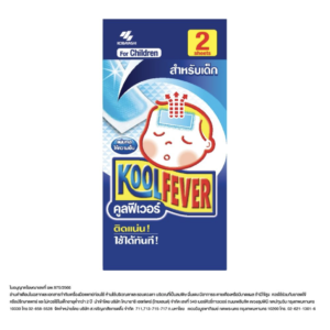 Koolfever Children แผ่นเจลลดไข้สำหรับเด็ก บรรจุ 6 ชิ้น